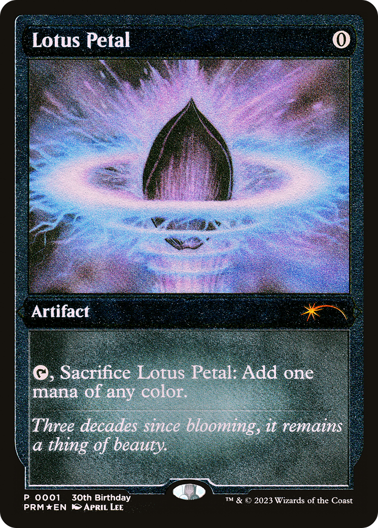 Lotus Petal (Foil Etched) (UMP-001) [Misc] 30th Anniversary Misc Promos Foil MTG Single Wizards of the Coast
