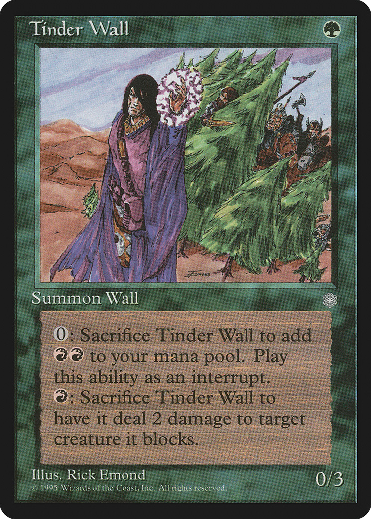 Tinder Wall (ICE-270) [Ice Age] MTG Single Wizards of the Coast