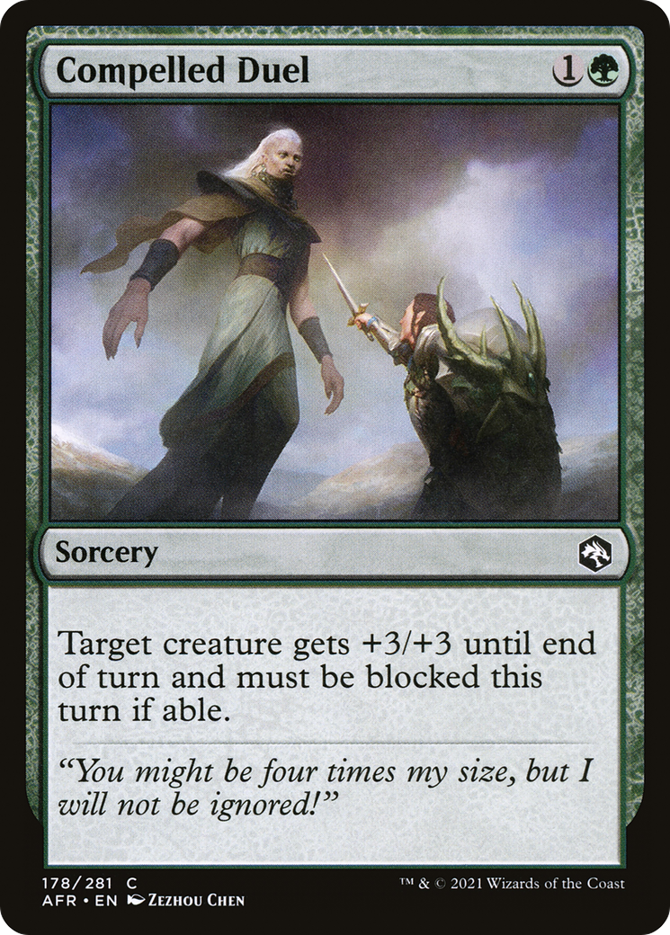 Compelled Duel (AFR-178) [Adventures in the Forgotten Realms] Foil MTG Single Wizards of the Coast