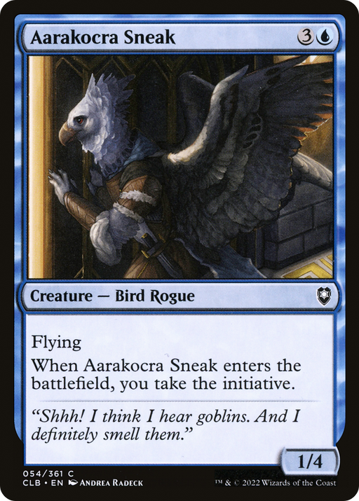 Aarakocra Sneak (CLB-054) [Commander Legends: Battle for Baldur's Gate] Foil MTG Single Wizards of the Coast