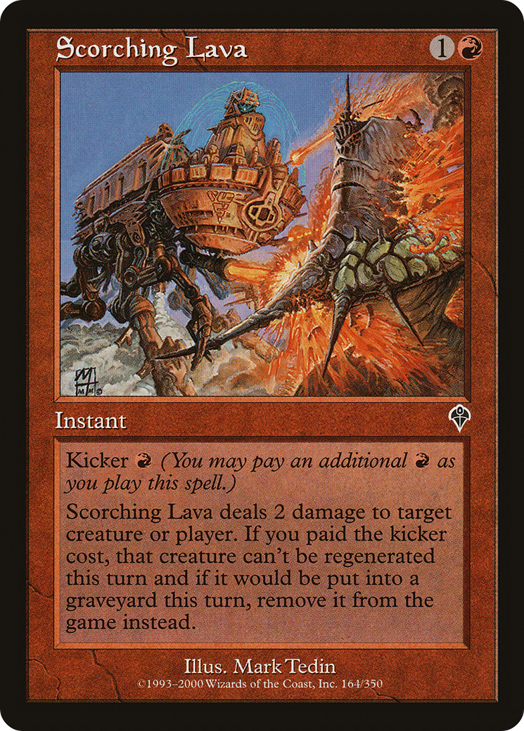 Scorching Lava (INV-164) [Invasion] Foil MTG Single Wizards of the Coast