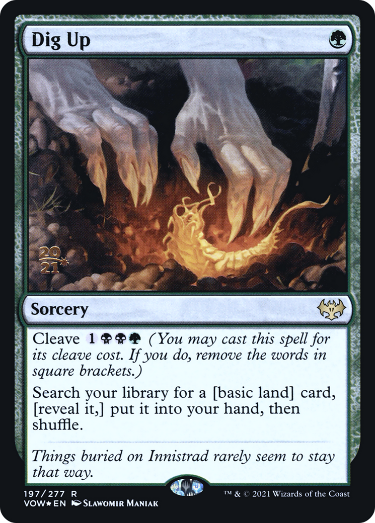 Dig Up (PRE-197) [Innistrad: Crimson Vow Promos] Foil MTG Single Wizards of the Coast