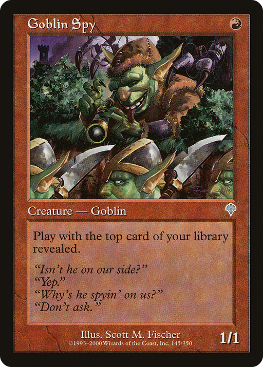 Goblin Spy (INV-145) [Invasion] Foil MTG Single Wizards of the Coast