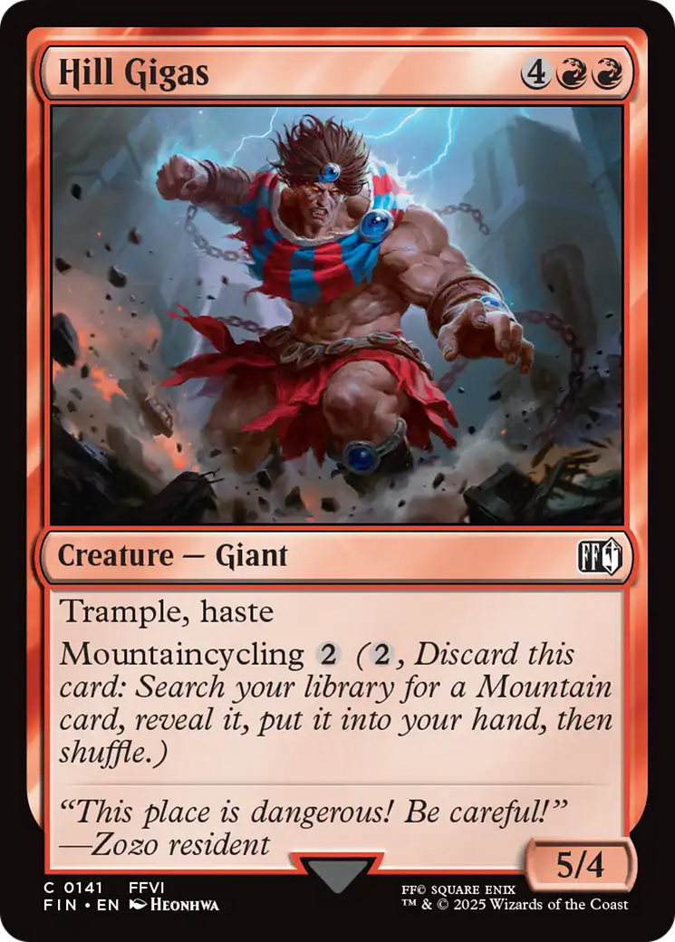Hill Gigas (FIN-141) [FINAL FANTASY] Foil MTG Single Wizards of the Coast