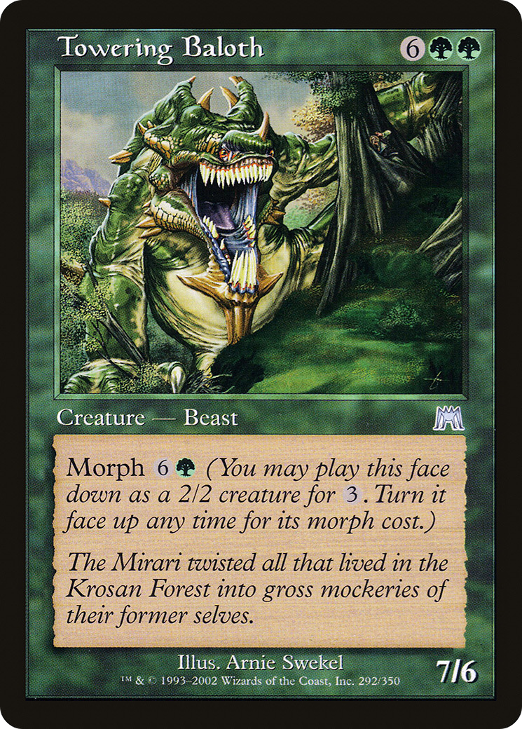Towering Baloth (ONS-292) [Onslaught] Foil MTG Single Wizards of the Coast