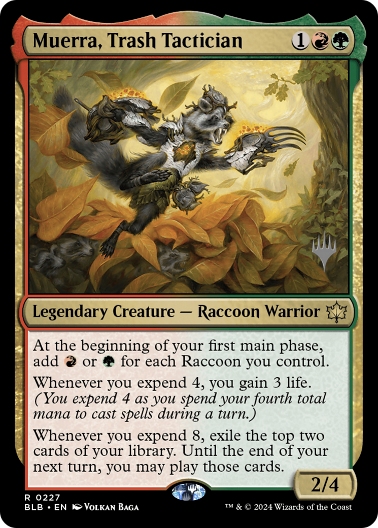 Muerra, Trash Tactician (PPBLB-227) [Bloomburrow Promos] Foil MTG Single Wizards of the Coast