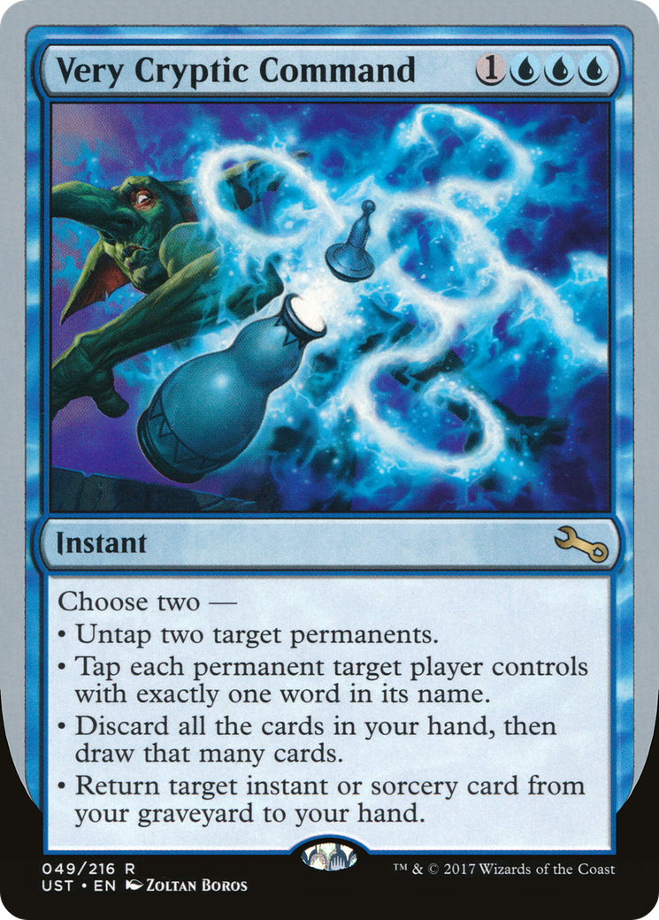 Very Cryptic Command (B) (UST-049) [Unstable] MTG Single Wizards of the Coast