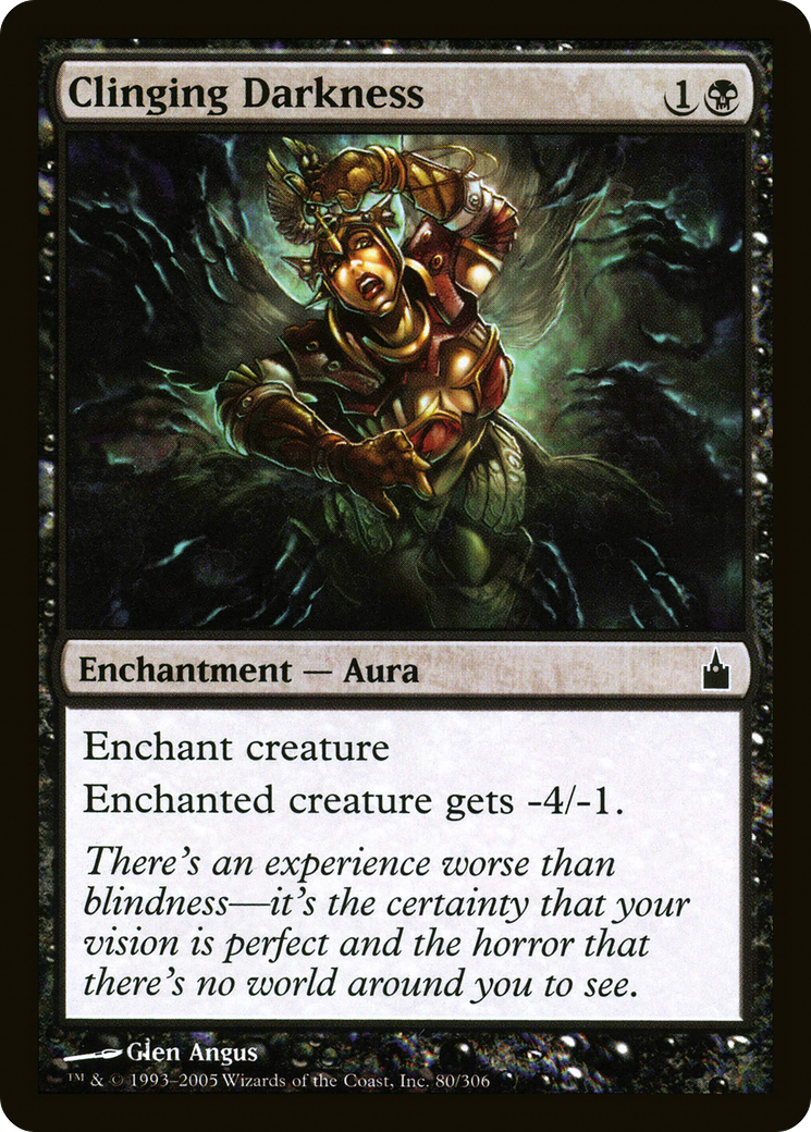 Clinging Darkness (RAV-080) [Ravnica: City of Guilds] MTG Single Wizards of the Coast