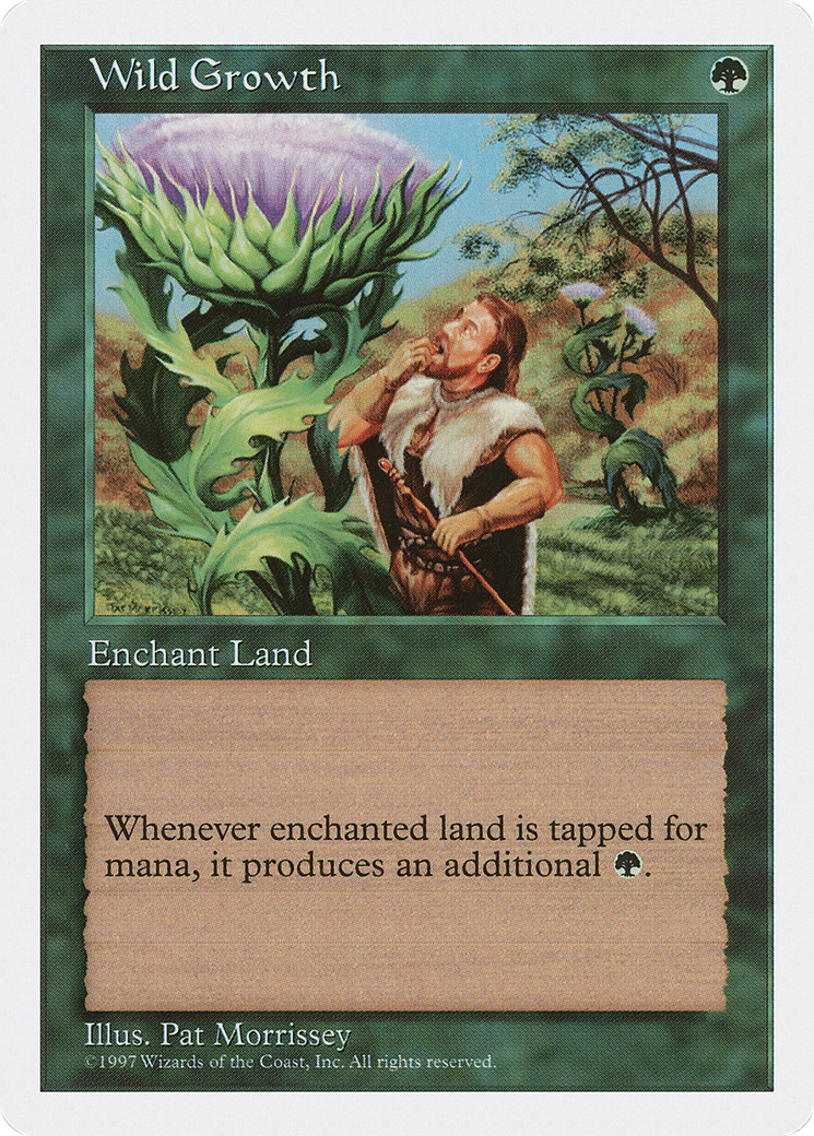 Wild Growth (5ED-342) [Fifth Edition] MTG Single Wizards of the Coast