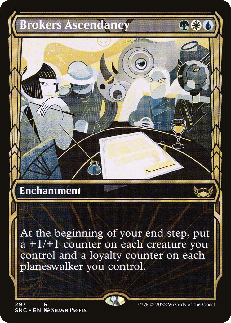 Brokers Ascendancy (SNC-297) [Streets of New Capenna] (Showcase) MTG Single Wizards of the Coast