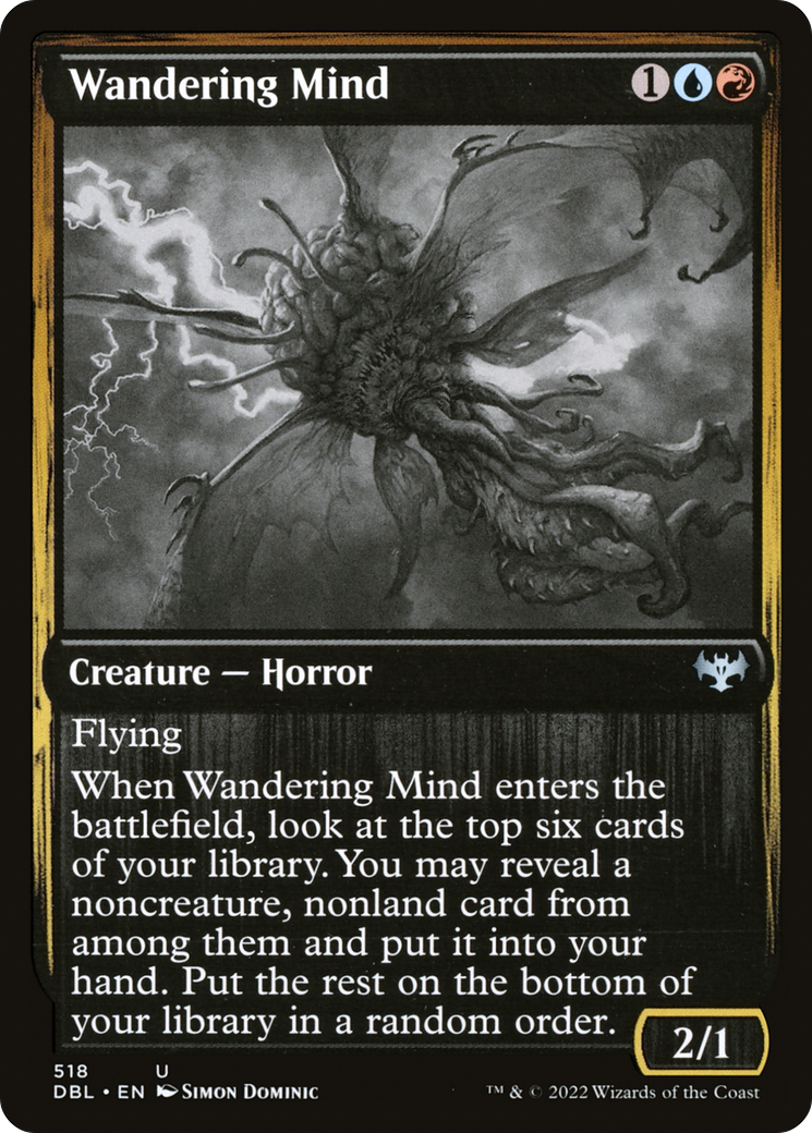 Wandering Mind (DBL-518) [Innistrad: Double Feature] Foil MTG Single Wizards of the Coast