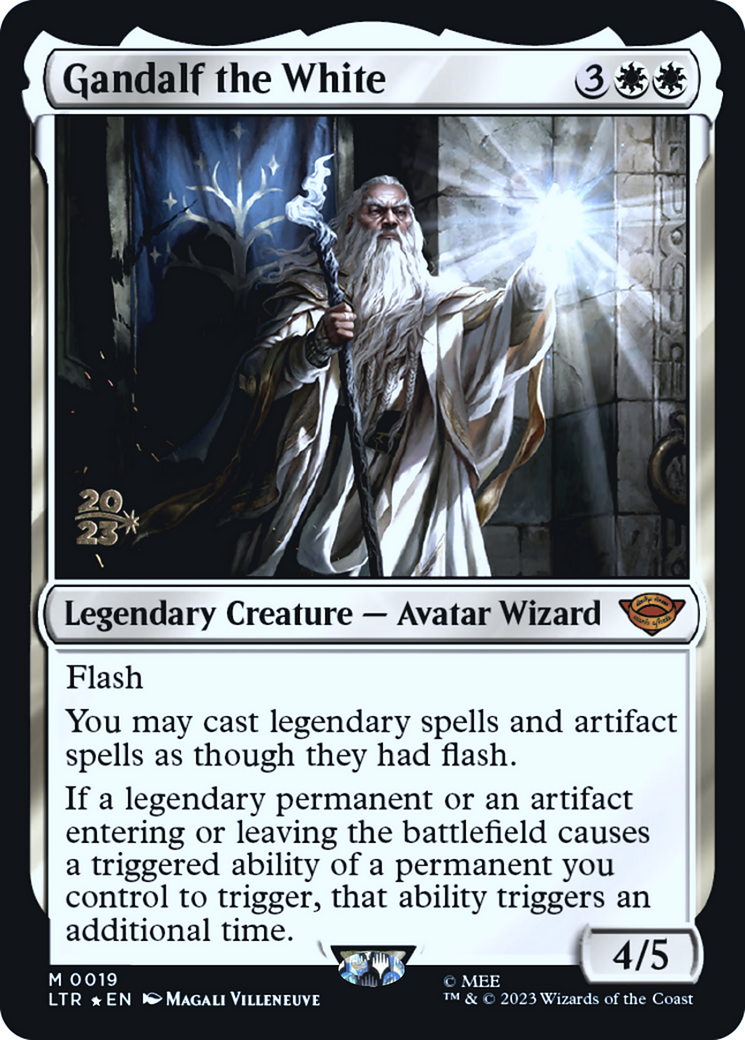 Gandalf the White (PRE-019) [Tales of Middle-earth Promos] Foil MTG Single Wizards of the Coast