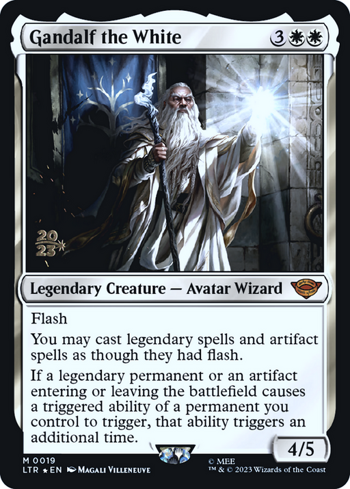 Gandalf the White (PRE-019) [Tales of Middle-earth Promos] Foil MTG Single Wizards of the Coast