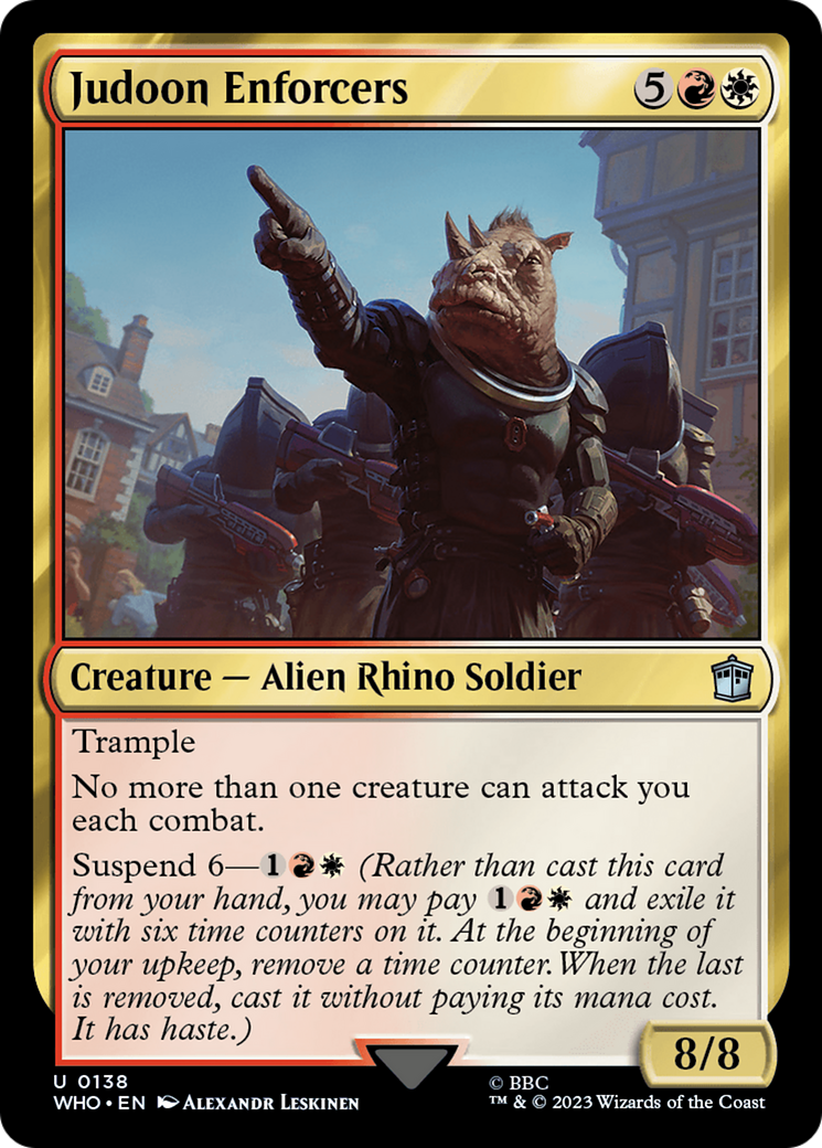 Judoon Enforcers (WHO-138) [Doctor Who] Foil MTG Single Wizards of the Coast
