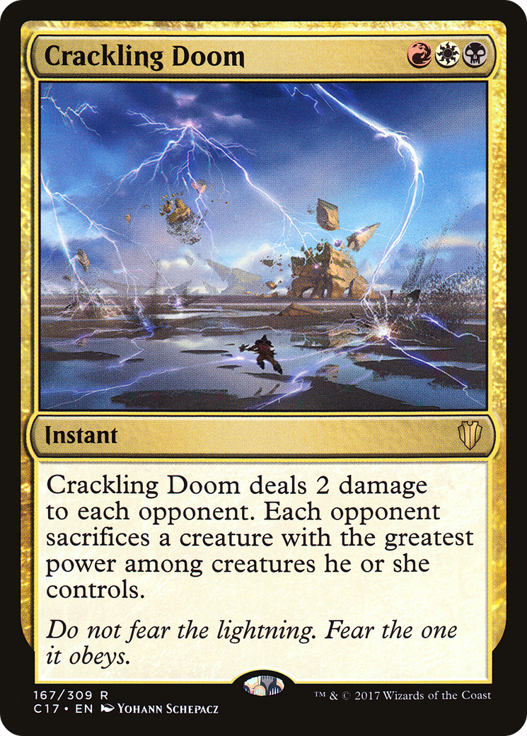 Crackling Doom (C17-167) [Commander 2017] MTG Single Wizards of the Coast