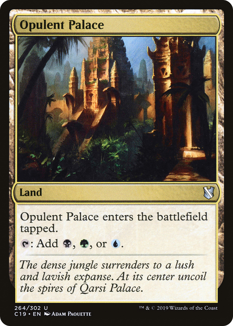 Opulent Palace (C19-264) [Commander 2019] MTG Single Wizards of the Coast