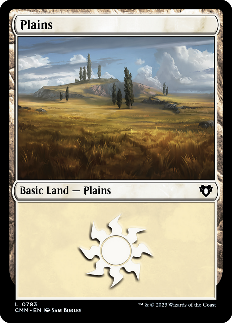 Plains (CMM-783) [Commander Masters] MTG Single Wizards of the Coast