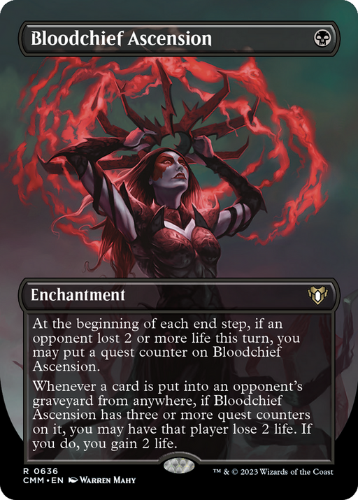 Bloodchief Ascension (CMM-636) [Commander Masters] (Borderless) MTG Single Wizards of the Coast
