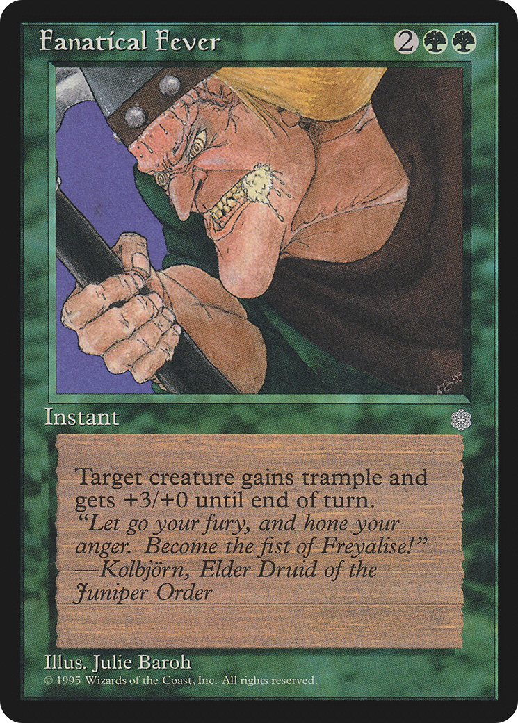 Fanatical Fever (ICE-) [Ice Age] MTG Single Wizards of the Coast
