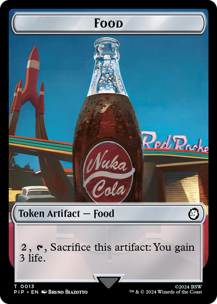 Food (0013) // Clue Double-Sided Token [Tokens] Fallout Tokens MTG Single Magic: The Gathering
