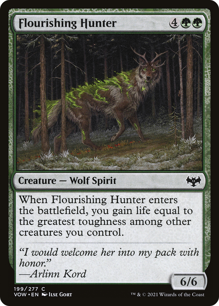 Flourishing Hunter (VOW-199) [Innistrad: Crimson Vow] MTG Single Wizards of the Coast