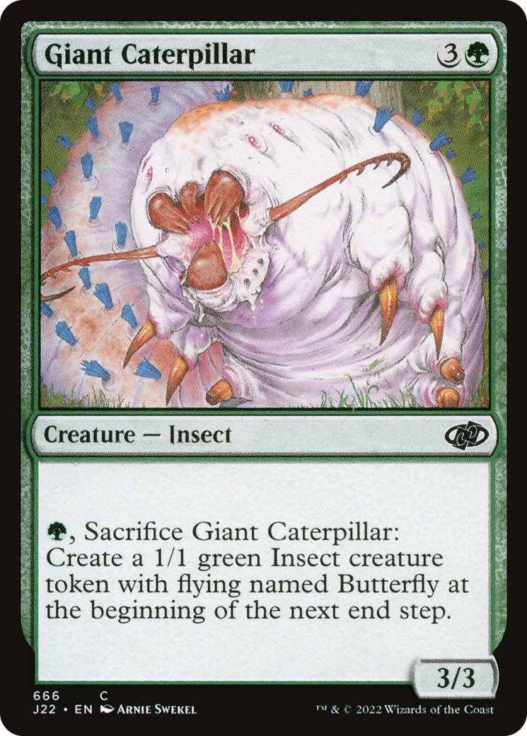 Giant Caterpillar (J22-666) [Jumpstart 2022] MTG Single Wizards of the Coast