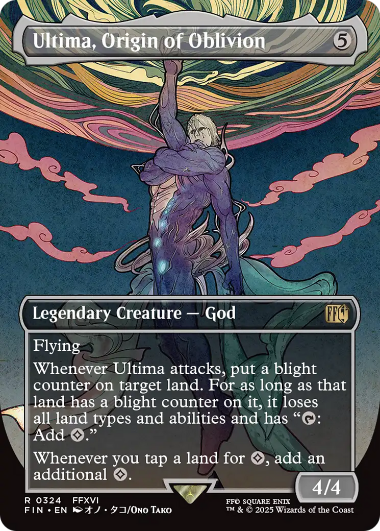 Ultima, Origin of Oblivion (FIN-324) [FINAL FANTASY] (Borderless) Foil MTG Single Wizards of the Coast