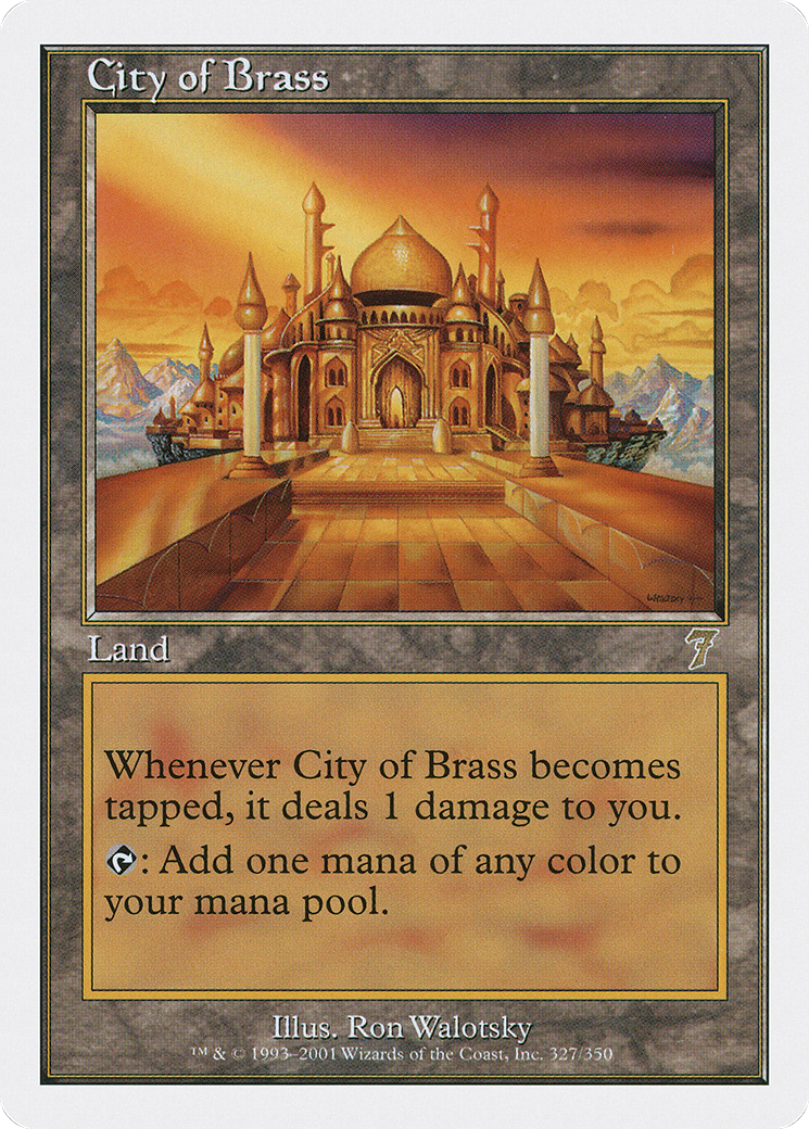 City of Brass (7ED-327) [7th Edition] MTG Single Wizards of the Coast
