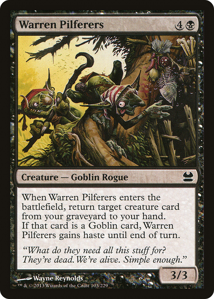 Warren Pilferers (MMA-103) [Modern Masters] Foil MTG Single Modern Masters