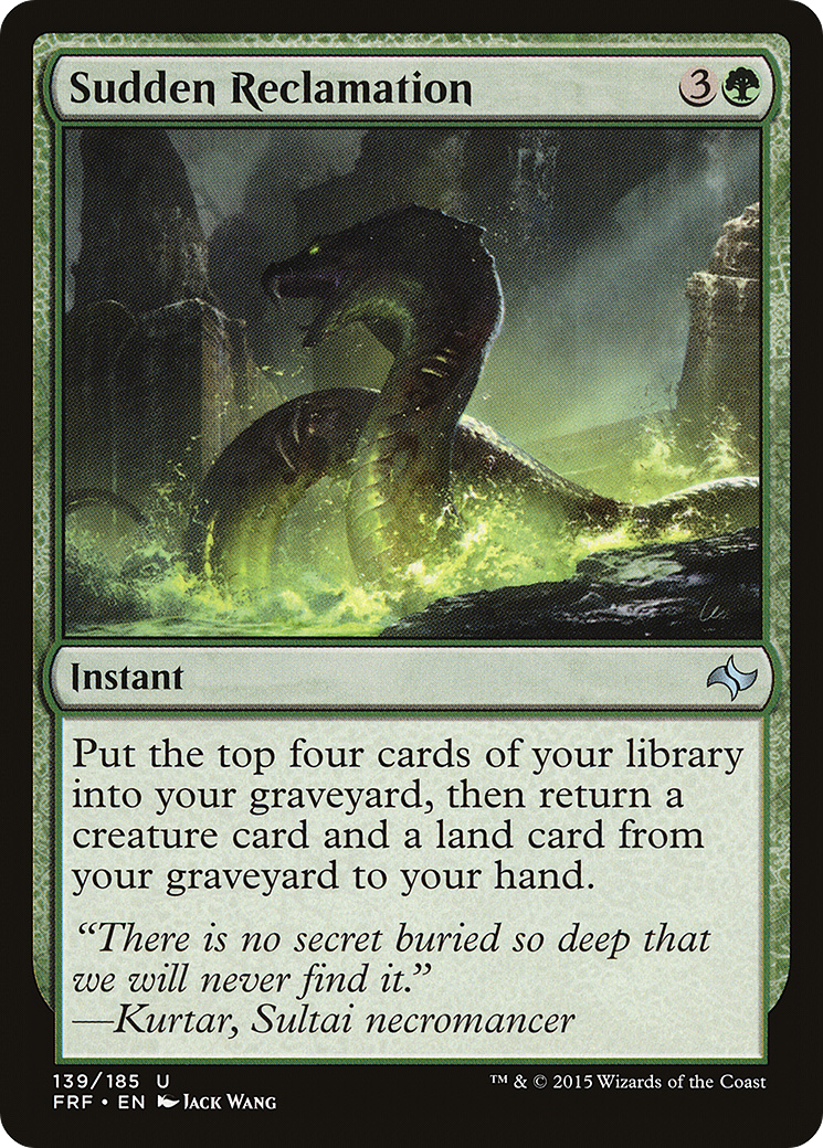 Sudden Reclamation (FRF-139) [Fate Reforged] Foil MTG Single Wizards of the Coast