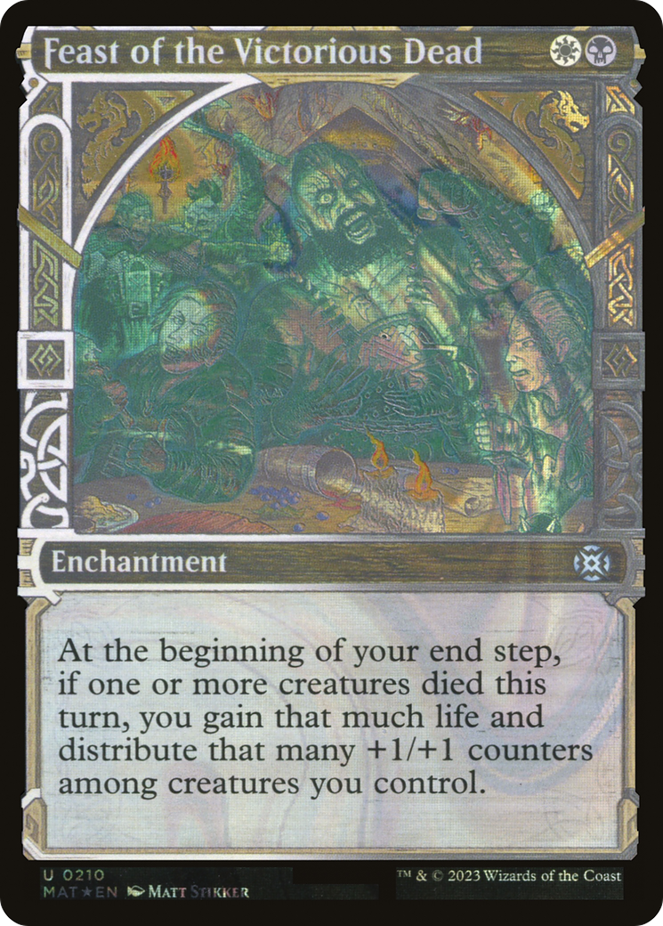 Feast of the Victorious Dead (Halo Foil) (MAT-210) [March of the Machine: The Aftermath] (Showcase) Foil MTG Single Wizards of the Coast