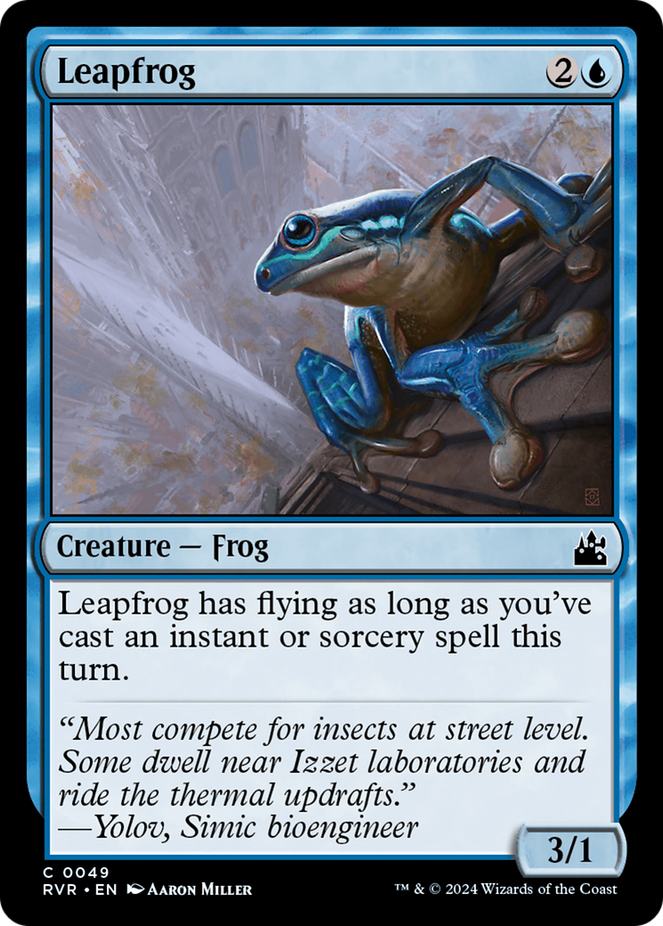 Leapfrog (RVR-049) [Ravnica Remastered] Foil MTG Single Wizards of the Coast