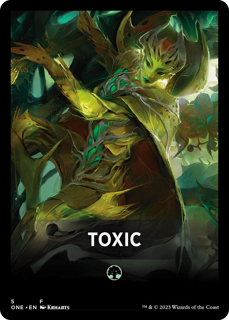 Toxic Theme Card [Tokens] Phyrexia: All Will Be One Tokens MTG Single Magic: The Gathering