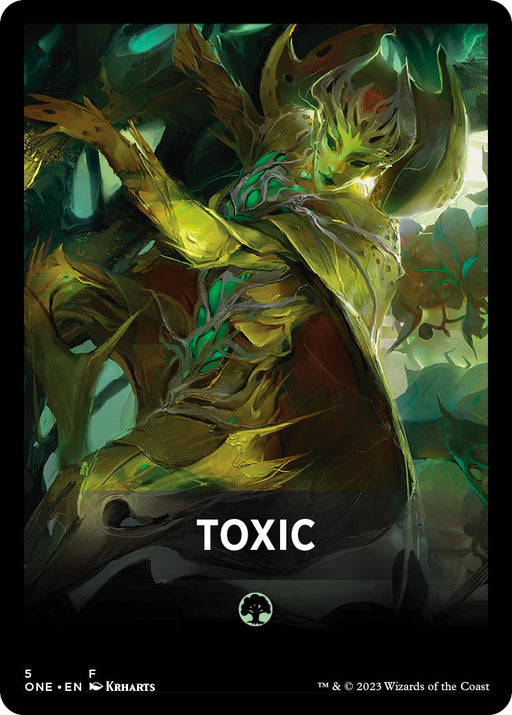 Toxic Theme Card [Tokens] Phyrexia: All Will Be One Tokens MTG Single Magic: The Gathering