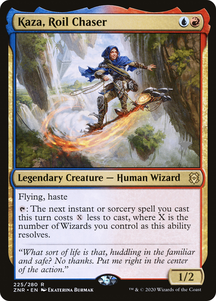 Kaza, Roil Chaser (PPZNR-225P) [Zendikar Rising Promos] Foil MTG Single Wizards of the Coast
