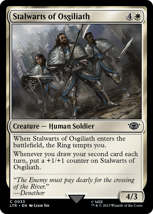 Stalwarts of Osgiliath (LTR-033) [The Lord of the Rings: Tales of Middle-earth] MTG Single Wizards of the Coast