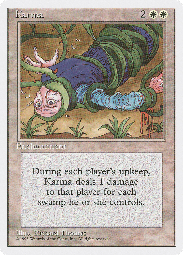 Karma (4ED-) [Fourth Edition] MTG Single Wizards of the Coast