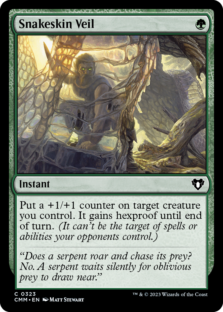 Snakeskin Veil (CMM-323) [Commander Masters] Foil MTG Single Wizards of the Coast