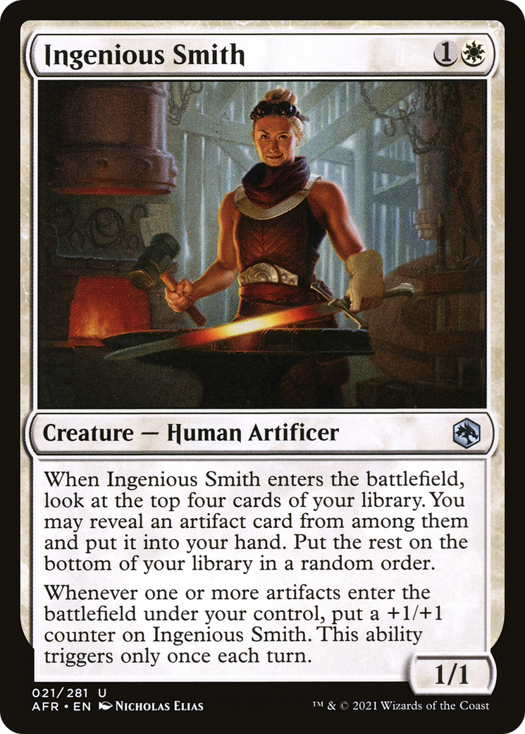 Ingenious Smith (AFR-021) [Adventures in the Forgotten Realms] Foil MTG Single Wizards of the Coast
