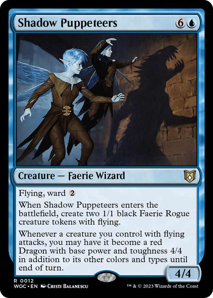 Shadow Puppeteers (WOC-012) [Wilds of Eldraine Commander] MTG Single Wizards of the Coast
