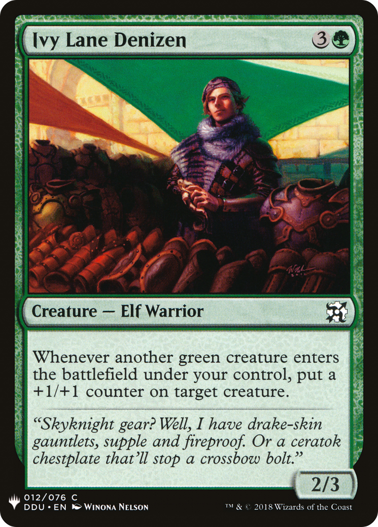 Ivy Lane Denizen (LIST-DDU-12) [Mystery Booster] The List MTG Single Wizards of the Coast