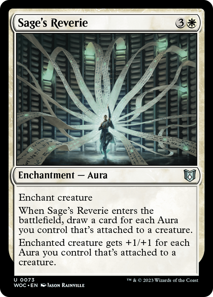 Sage's Reverie (WOC-073) [Wilds of Eldraine Commander] MTG Single Wizards of the Coast