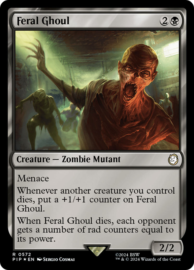 Feral Ghoul (Surge Foil) (PIP-572) [Fallout] Foil MTG Single Wizards of the Coast