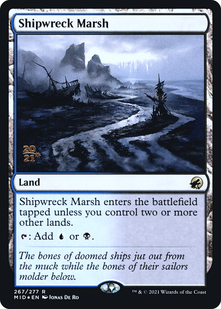 Shipwreck Marsh (PRE-267) [Innistrad: Midnight Hunt Promos] Foil MTG Single Wizards of the Coast