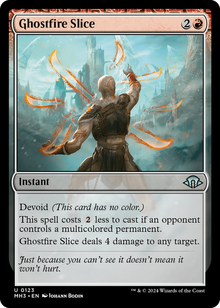 Ghostfire Slice (MH3-123) [Modern Horizons 3] MTG Single Modern Horizons 3