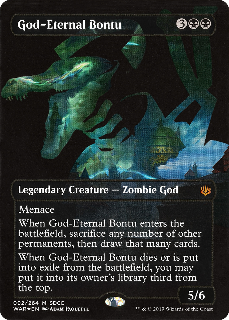 God-Eternal Bontu (SDCC 2019 Exclusive) (MEDIA-092) [Misc] San Diego Comic-Con 2019 (Borderless) MTG Single Wizards of the Coast