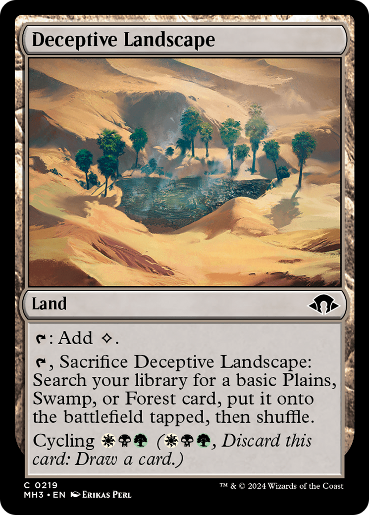 Deceptive Landscape (MH3-219) [Modern Horizons 3] MTG Single Wizards of the Coast