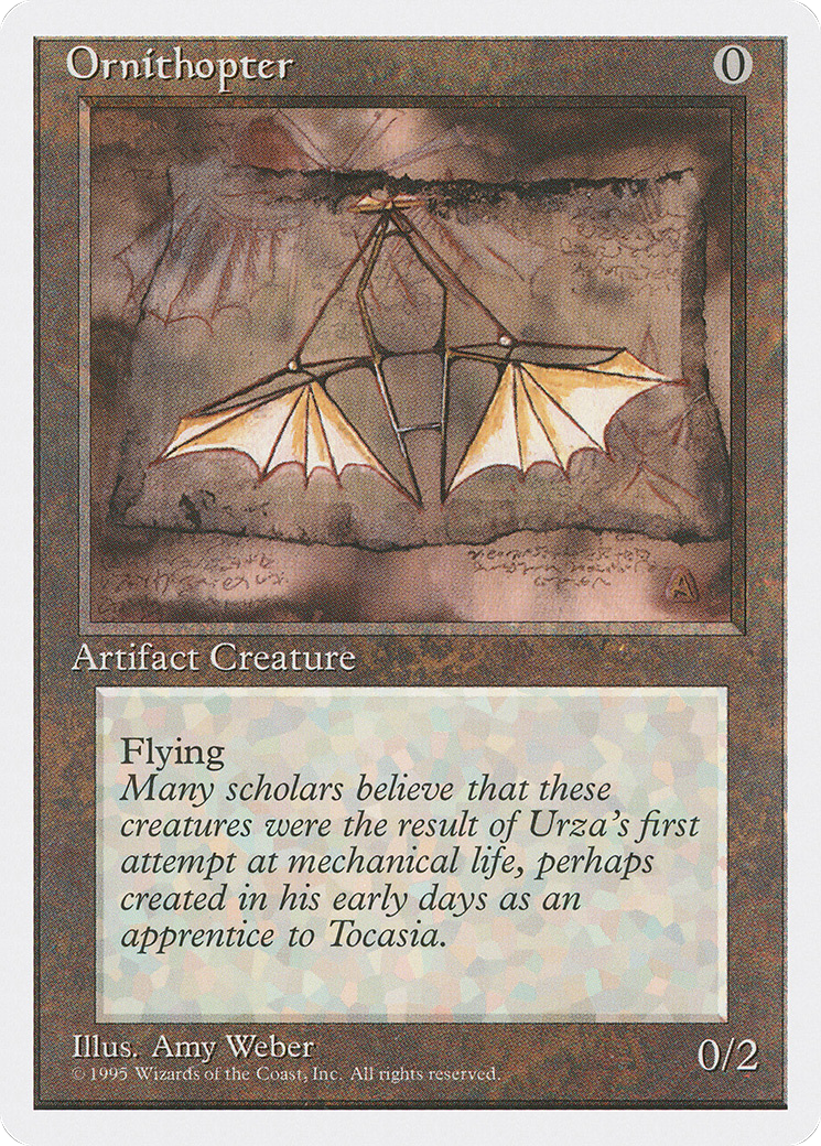 Ornithopter (4ED-341) [Fourth Edition] MTG Single Magic: The Gathering