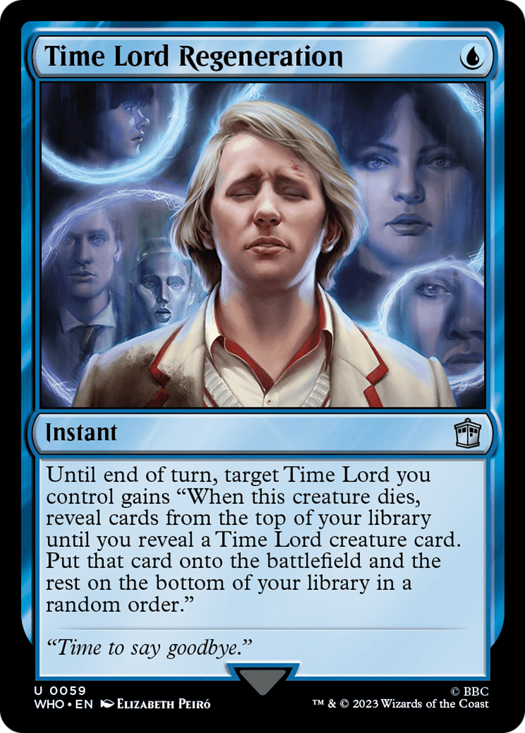 Time Lord Regeneration (WHO-059) [Doctor Who] Foil MTG Single Wizards of the Coast