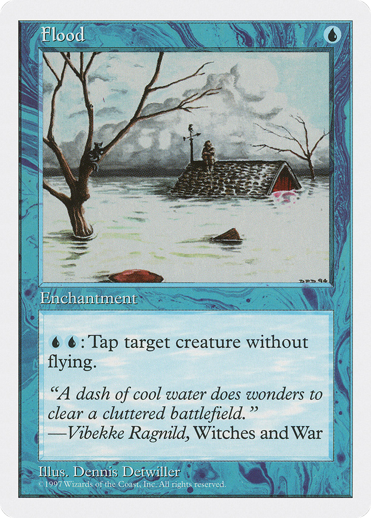 Flood (5ED-087) [Fifth Edition] MTG Single Wizards of the Coast